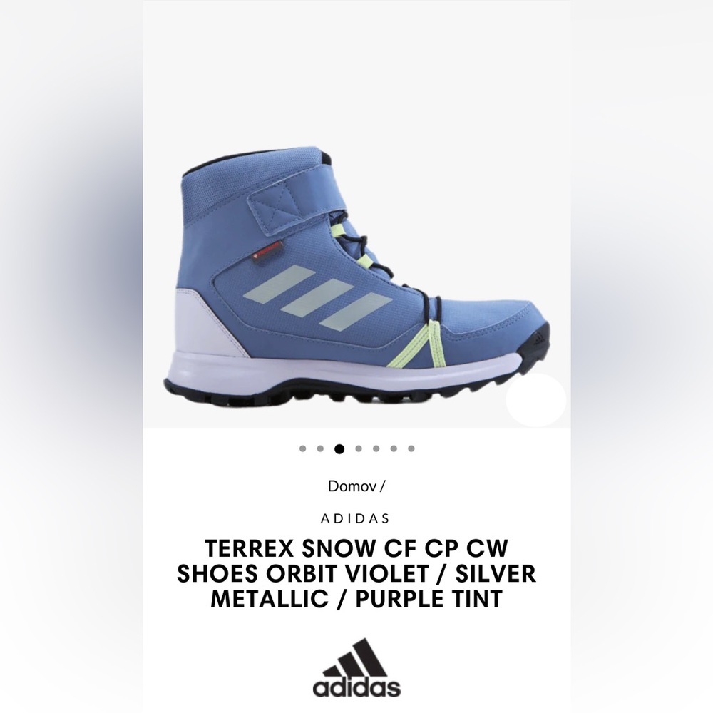 Adidas Terrex Kids Snow Winter Shoes 11.5T